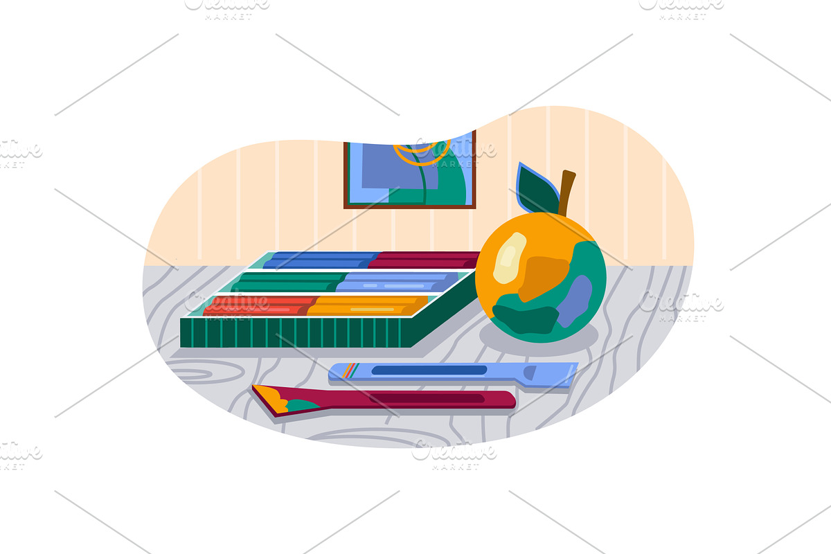 Clay plasticine for creativity on, an Illustration by vectorpointstudio