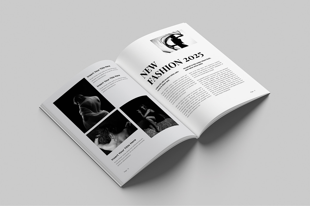 Fashion Magazine Template, a Magazine Template by Cleffon_Graphic_Studio (Photo 4 of 10)