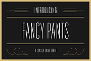Fancy Pants Typeface, a Sans Serif Font by Ben Buysse (Thumbnail 1 of 12)