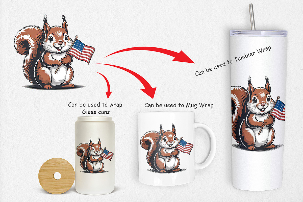 Patriotic Animal, a Graphic by Artnoy (Photo 4 of 5)