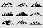 Mountain Shapes For Logos Vol 4, a Shape Add-On by LovePowerDesigns (Thumbnail 1 of 3)