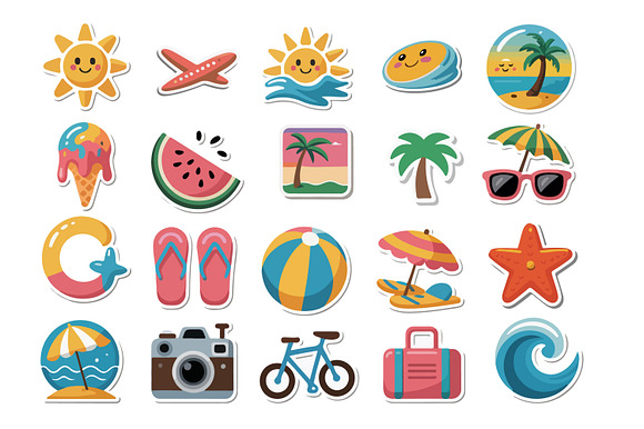 Beach and Travel Sticker preview 6