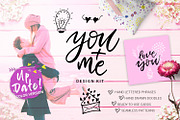 You + Me: hand drawn design kit, an Object Graphic by Gray Cat Graphics (Thumbnail 1 of 21)