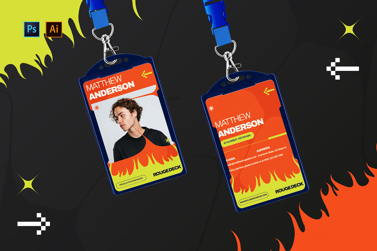 Rouge Deck - ID Card, a Print Template by StreaksideStd (Photo 1 of 3)