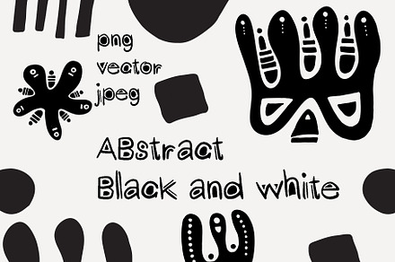 Abstract Black and White