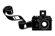 Vintage Camera Film Silhouette, an Object Illustration by yasushie (Thumbnail 27 of 31)