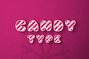 Christmas Candy Type, an Object Graphic by Lukino (Thumbnail 1 of 2)