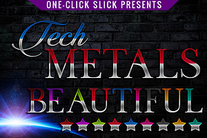 Tech Metals Styles for Photoshop