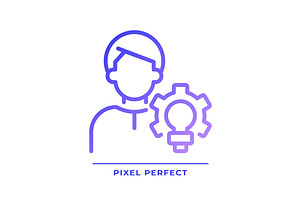 Creator pixel perfect gradient line, an Icon by IMG Visuals