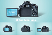 DSLR Camera MockUp, a Product Mockup by Zabiegala MP (Thumbnail 3 of 6)