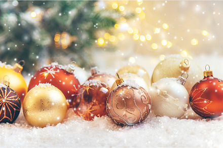 Beautiful christmas background with, a Holiday Photo by yanadjana