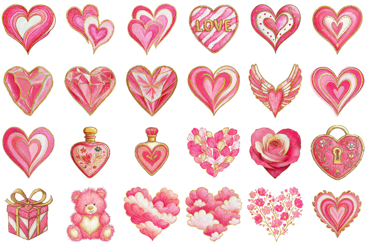 Valentine's Clipart Heart, an Illustration by Sublimation Artist (Photo 2 of 6)