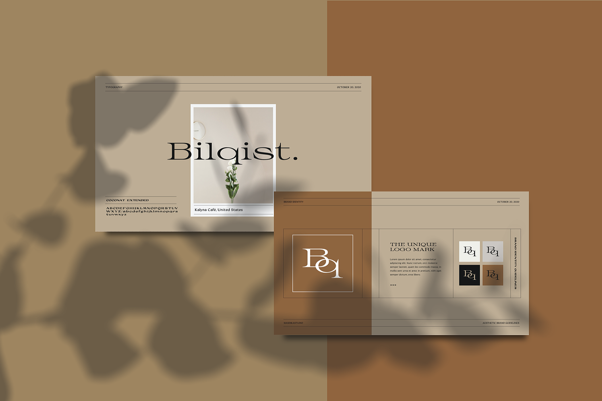 Bilqist - Keynote Brand Guidelines, a Presentation Template by Masdika Studio (Photo 7 of 10)