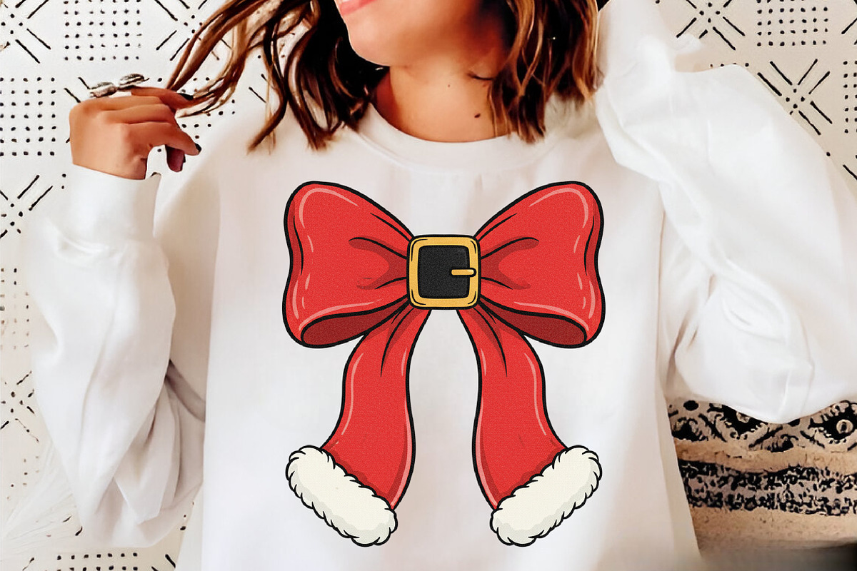 Christmas Coquette Bow Png, Christma, an Illustration by Libby Wishes (Photo 4 of 6)