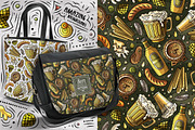 7 Beer Doodle Seamless Patterns Set, a Pattern Graphic by BALABOLKA (Thumbnail 4 of 8)