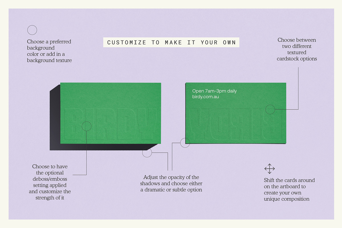 Embossed Business Card Mockup, a Product Mockup by mockstar (Photo 3 of 8)