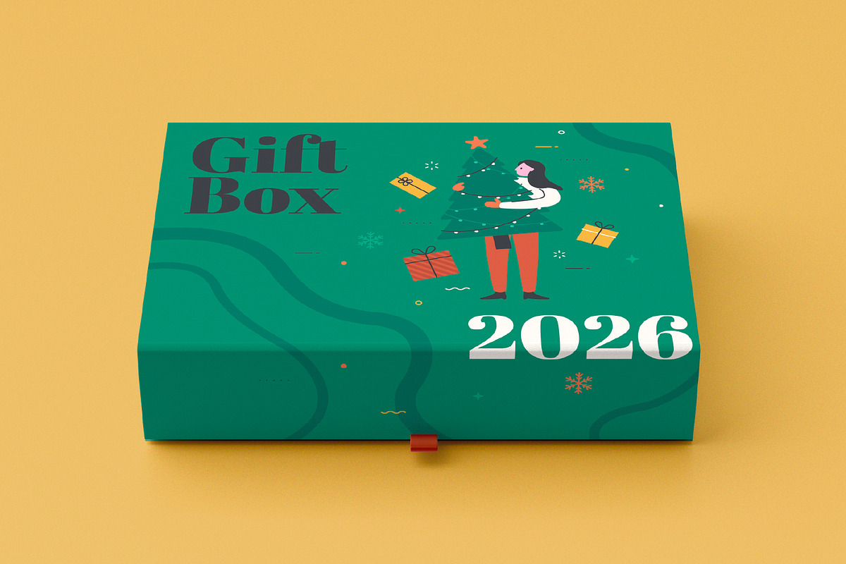 Digital Christmas. 24 Scenes., a Seasonal Illustration by Andrew Kras Design (Photo 7 of 8)
