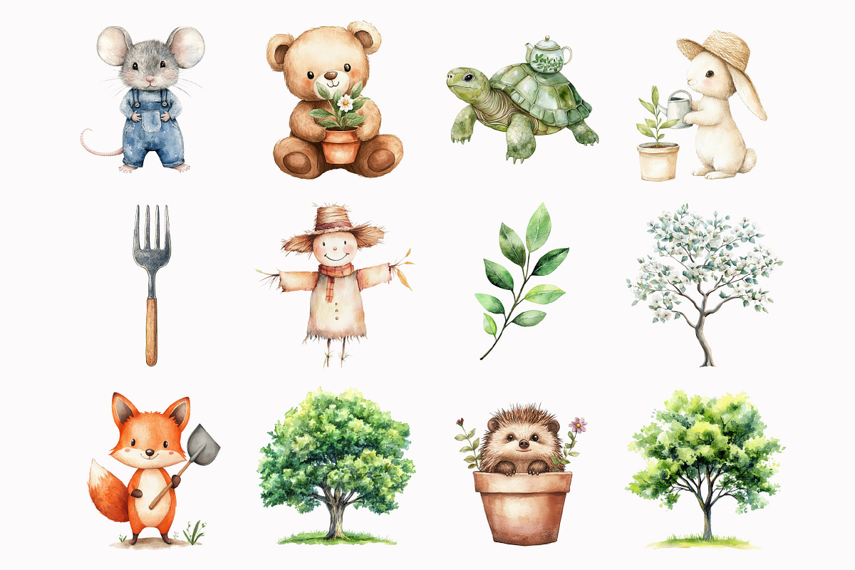 Garden Pals Clipart, a Seasonal Illustration by Design Market (Photo 3 of 5)