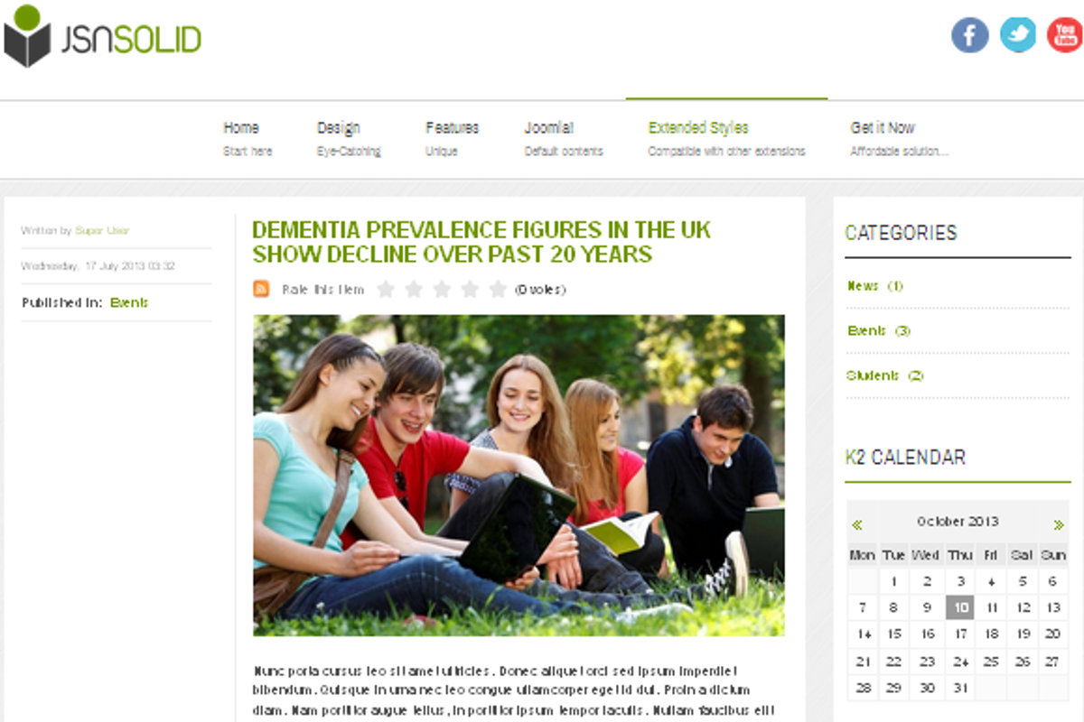JSN Solid - Joomla Education Theme, a Websites & App Template by JoomlaShine (Photo 2 of 5)