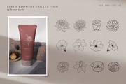 Hand drawn Birth Month Flowers, an Illustration by KirillsWorkshop (Thumbnail 8 of 12)