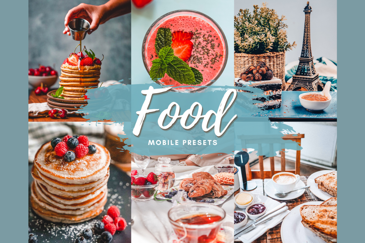 FOOD Mobile Lightroom Presets, an Action Add-On by 123PRESETS.COM