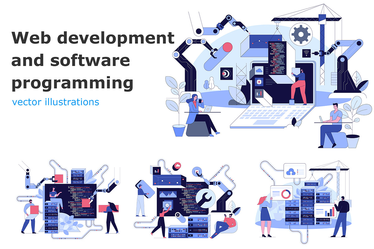 Development and software programming, a Technology Illustration by IcoMaker (Photo 1 of 10)