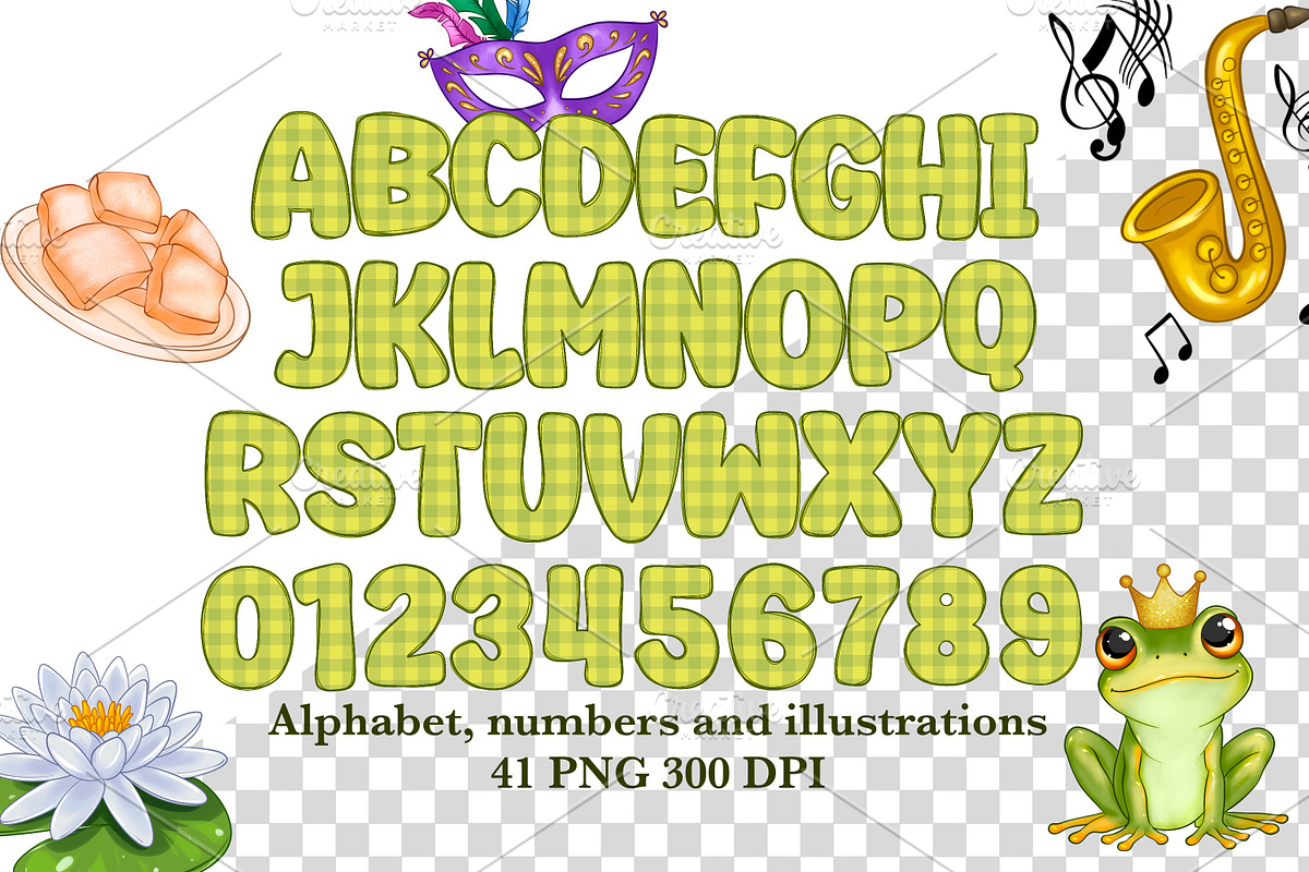 Princess alphabet clipart bundle, a Decorative Illustration by LoLoArt (Photo 3 of 3)