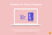 SKETCH-108 Handsome Headers, an UI Kit Template by MisterCreativ™ (Thumbnail 4 of 4)