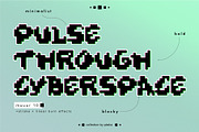 Pixelated font trio: MUUUR, a Sans Serif Font by Pásha (Thumbnail 4 of 8)