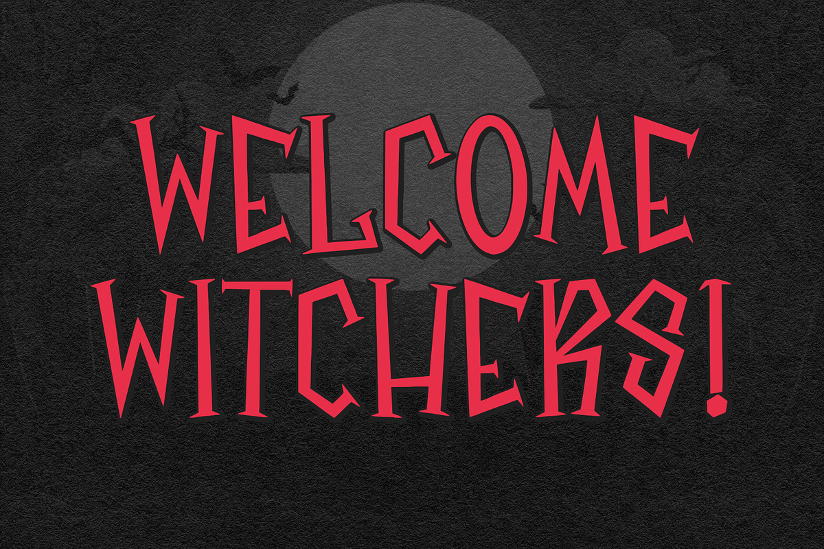 Wrohita Horror Display Font, a Blackletter Font by Maulana Creative (Photo 5 of 6)