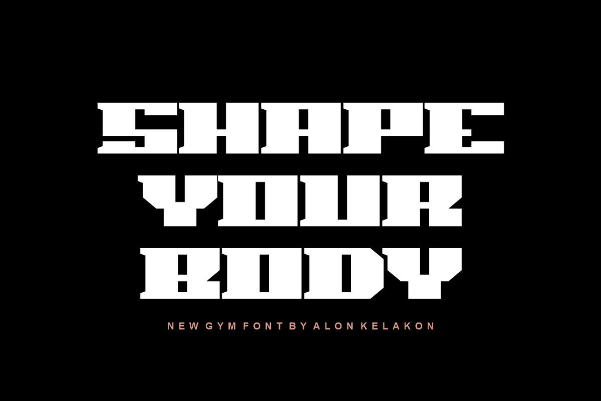 Body Muscle, a Serif Font by alon kelakon (Photo 2 of 5)