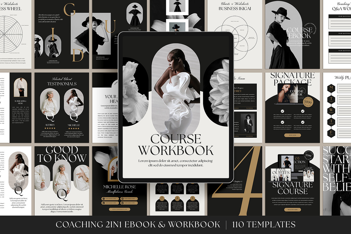 Business Course Creator Bundle CANVA, a Magazine Template by Studio Loire