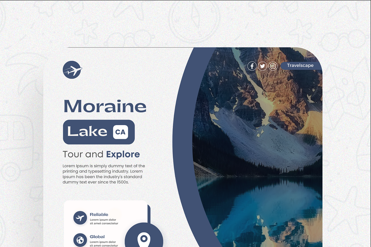 Travels Canva Design Templates, a Social Media Template by Exceptionalways (Photo 32 of 40)