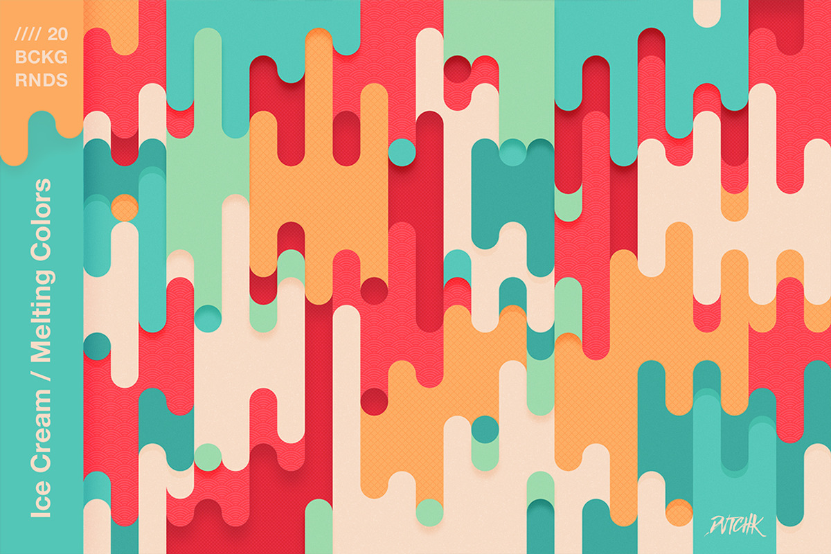 Ice Cream Melting Colors Backgrounds, a Background Graphic by dvtchk (Photo 3 of 5)