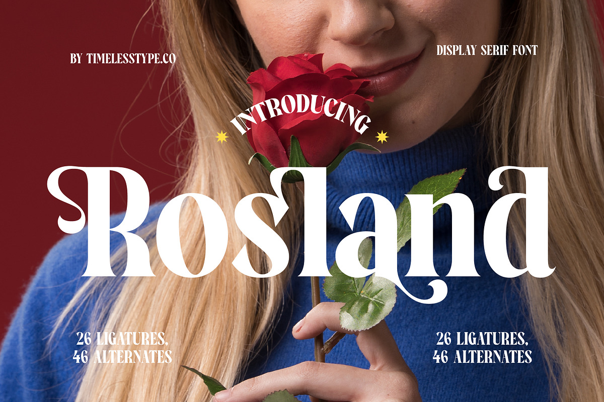 Rosland - Elegant Display Serif, a Serif Font by timelesstype.co (Photo 1 of 20)
