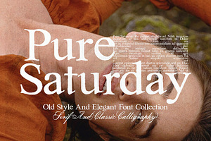 Pure Saturday - Font Duo, a Serif Font by Alcode