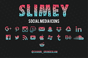 Slimey Social Media Icons, an Icon by Aurum Creative (Thumbnail 4 of 7)