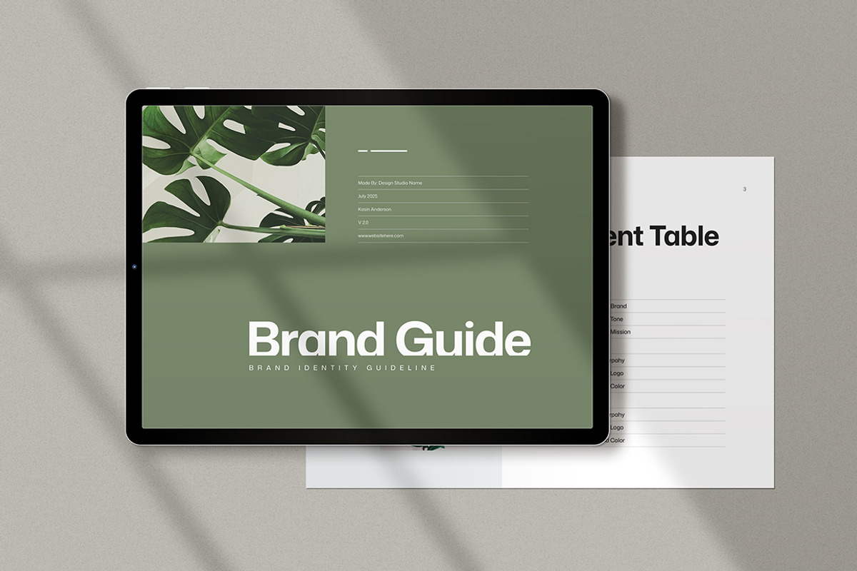 Brand Guidelines | Word & InDesign, a Brochure Template by HiveArts (Photo 3 of 13)