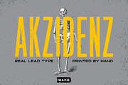 Letterpress Akzidenz, a Sans Serif Font by Heavy Metal Type Co. (Thumbnail 1 of 5)
