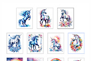 Rainbow Unicorn, an Animal Illustration by Michiru13 (Thumbnail 2 of 3)
