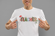 Christmas Teacher png, an Illustration by Designworld (Thumbnail 3 of 5)