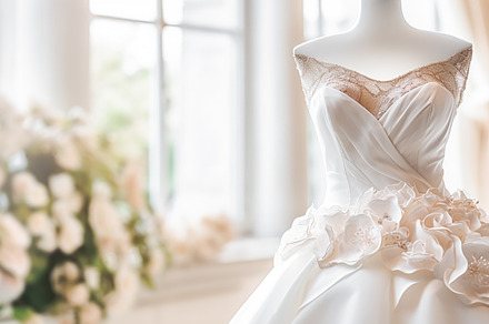 Wedding drees, bridal gown style and bespoke fashion, white tail, a Beauty & Fashion Photo by Anneleven