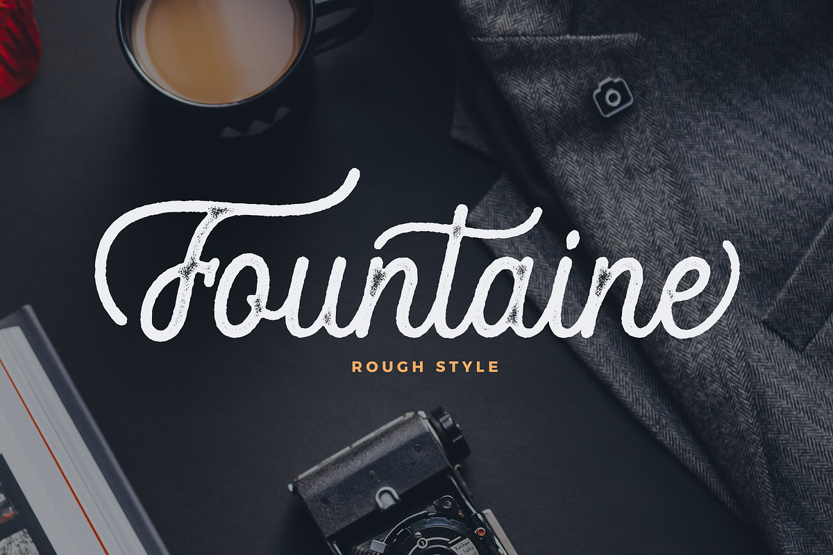 Fountaine Script, a Script Font by Unicode Studio (Photo 10 of 16)