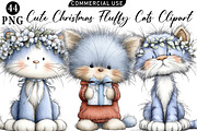 Cute Christmas Fluffy Cats Sublimati, an Illustration by Daily.Designs (Thumbnail 1 of 5)
