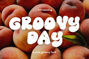 Groovy Day - Liquid Retro Font, a Font by MOCOSANS (Thumbnail 1 of 8)