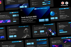 Technology - PowerPoint Template, a Presentation Template by Iqsiart Studio