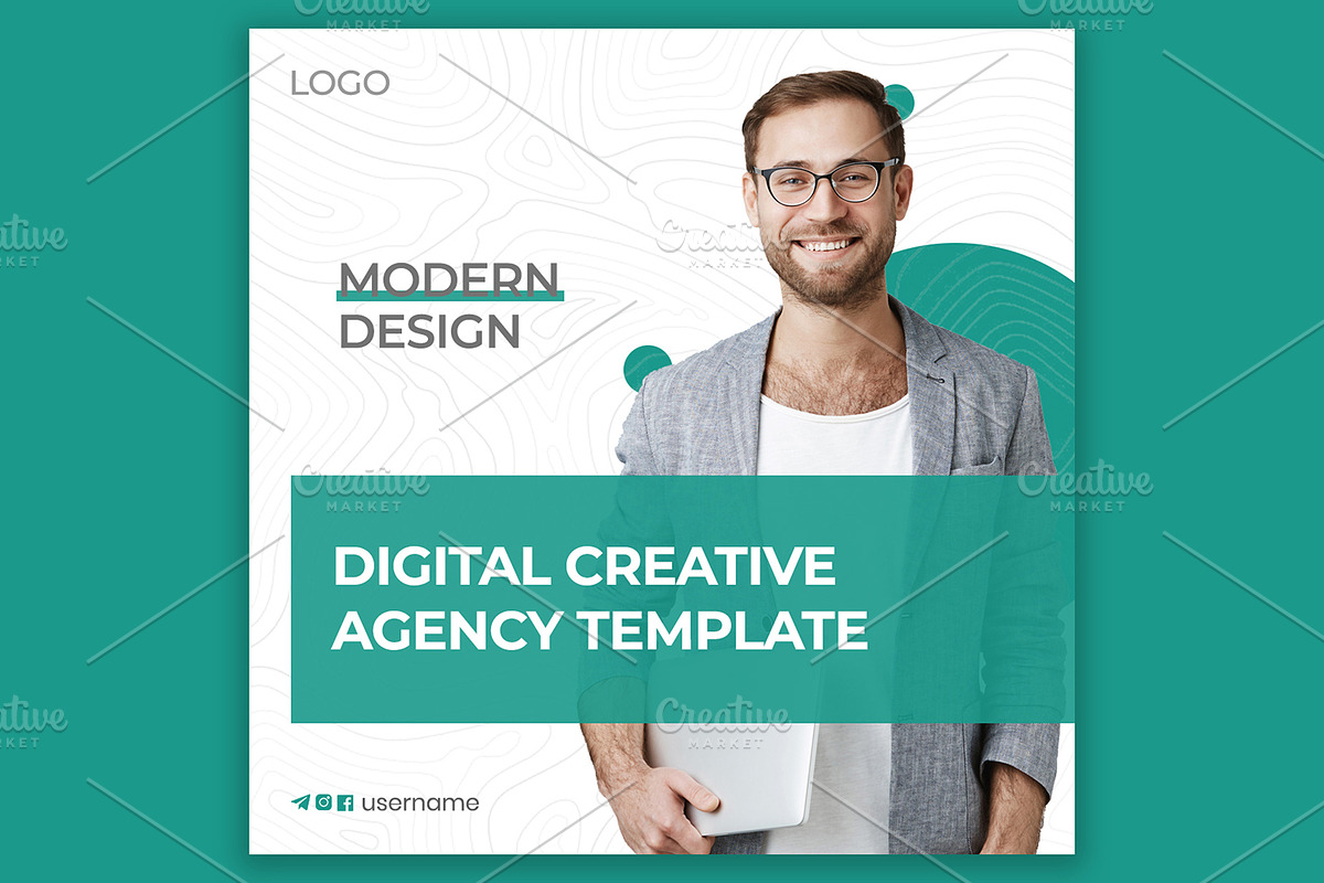 Social media template, a Social Media Template by Ravshanov Studio