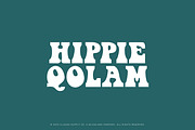 Hippie Qolam | Psychedelic Typeface, a Slab Serif Font by Illousa (Thumbnail 1 of 8)