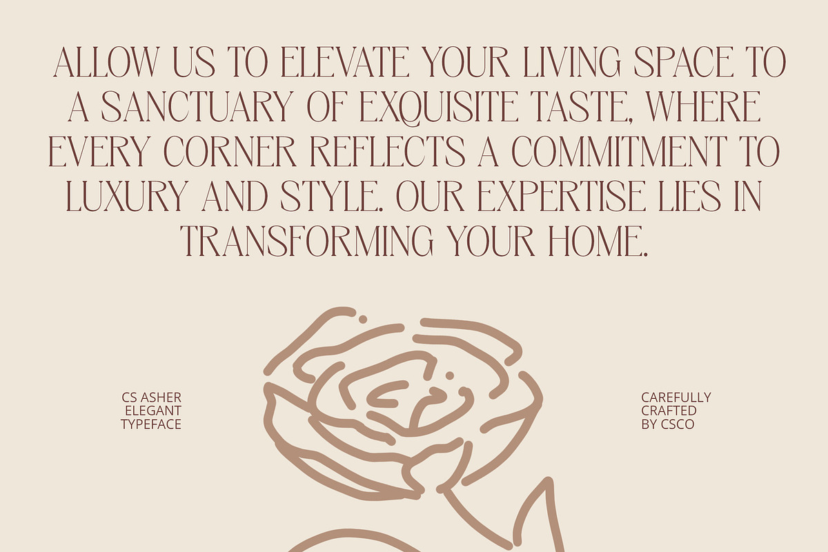 CS Asher – Elegant Font, a Serif Font by Craft Supply Co. (Photo 6 of 8)