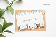 Watercolor deer set, an Animal Illustration by OrangePeafowlArt (Thumbnail 7 of 12)